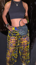 High Waisted Window Pane Pants